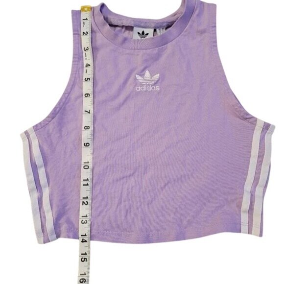 Adidas Pastel Purple Sleeveless Crop Top - Picture 4 of 6